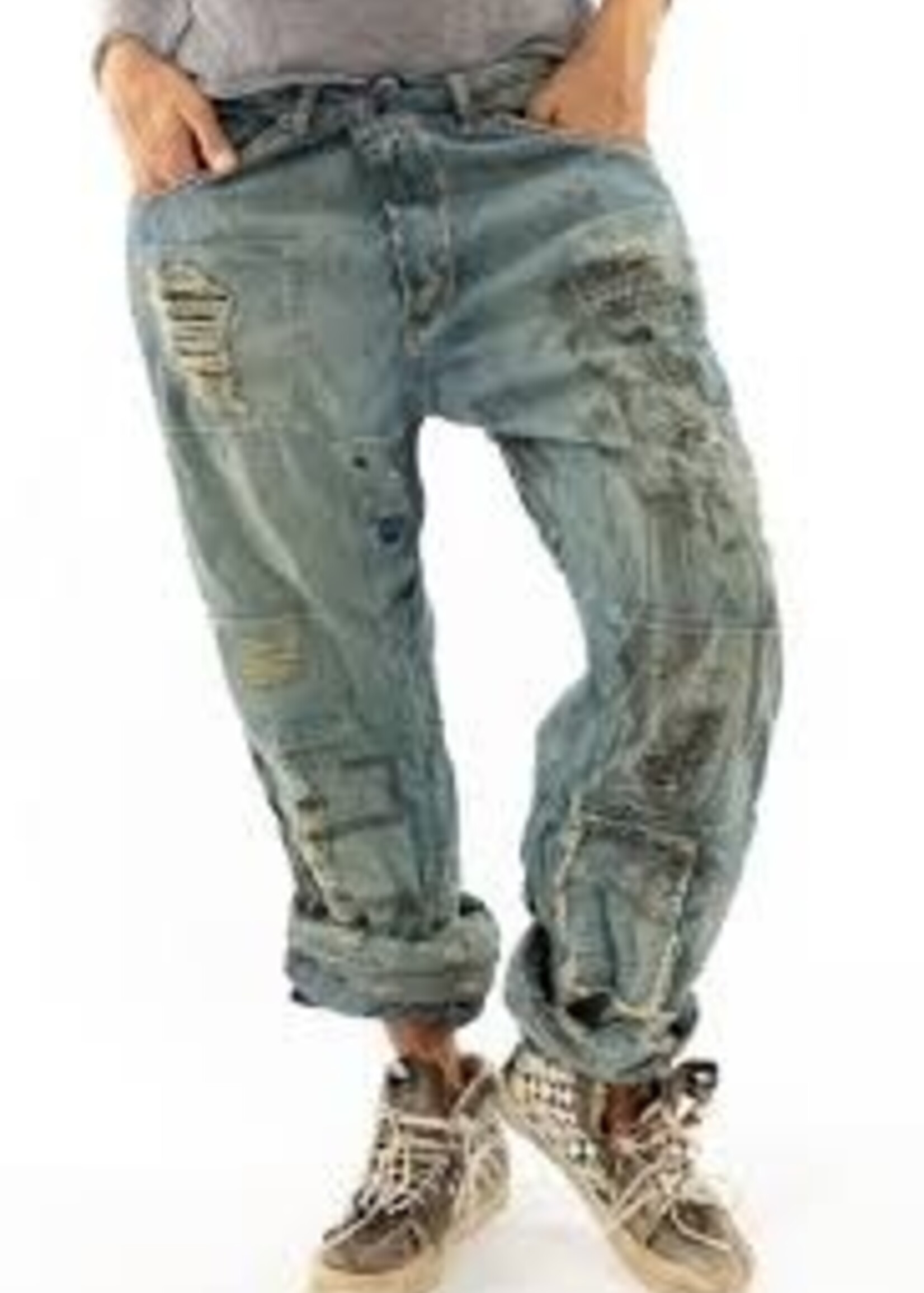 Magnolia Pearl Guadalupe Ranchero Denims Pants 268 Washed Indigo One Size