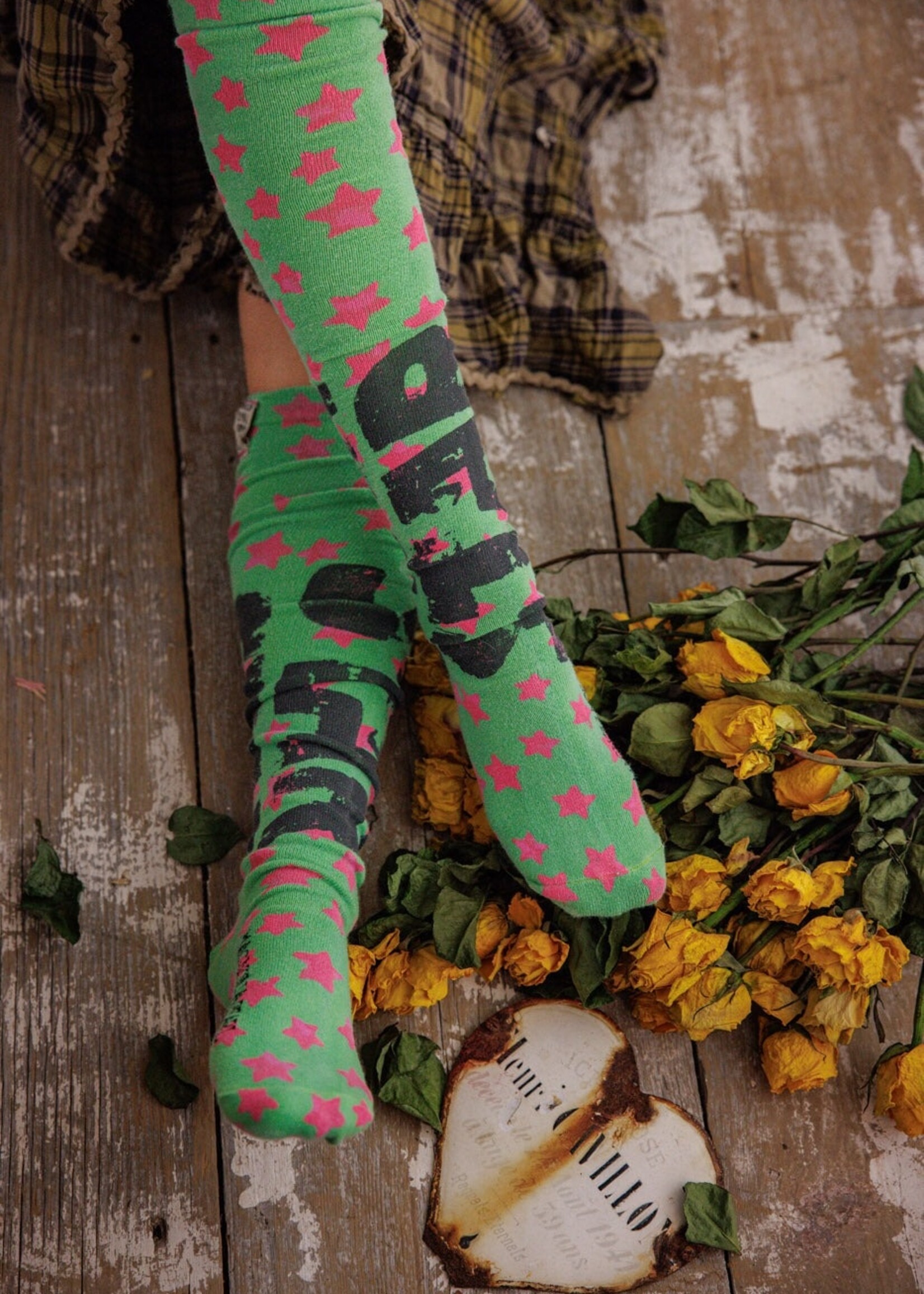 Magnolia Pearl Star OTK Socks 168 Out of This World