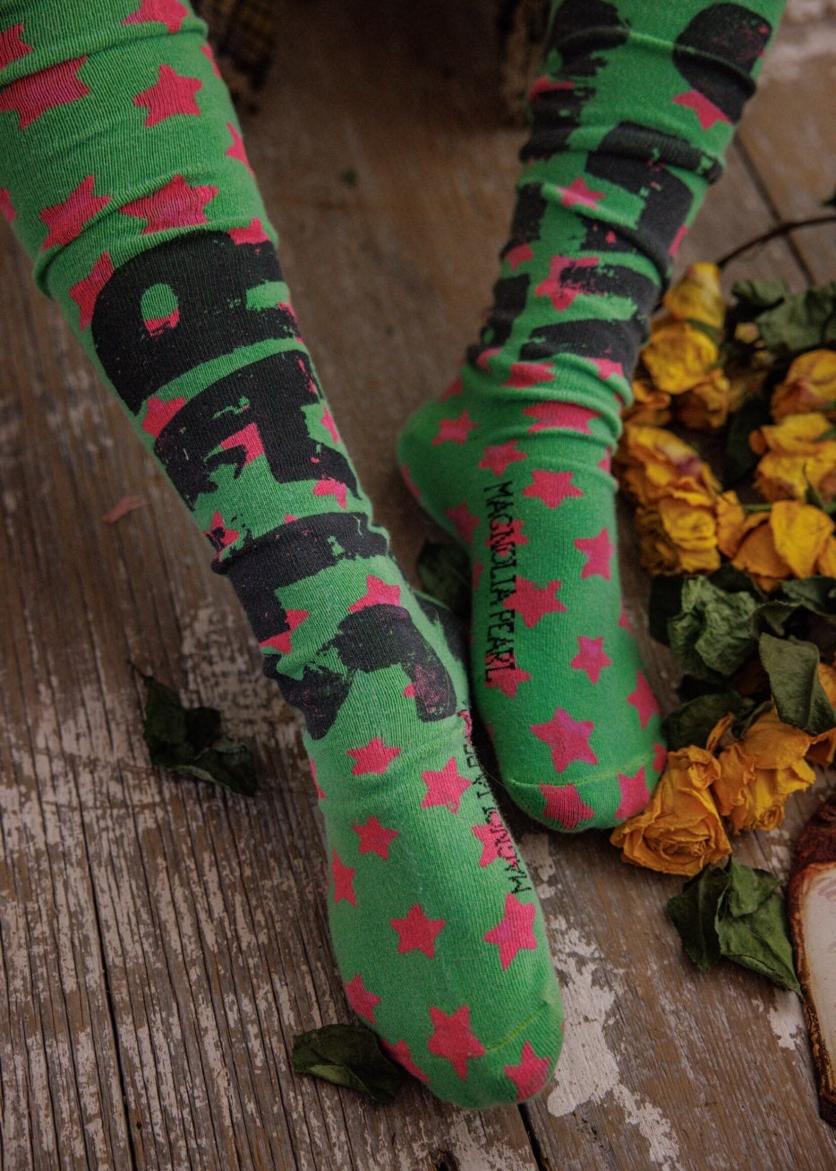 Magnolia Pearl Star OTK Socks 168 Out of This World