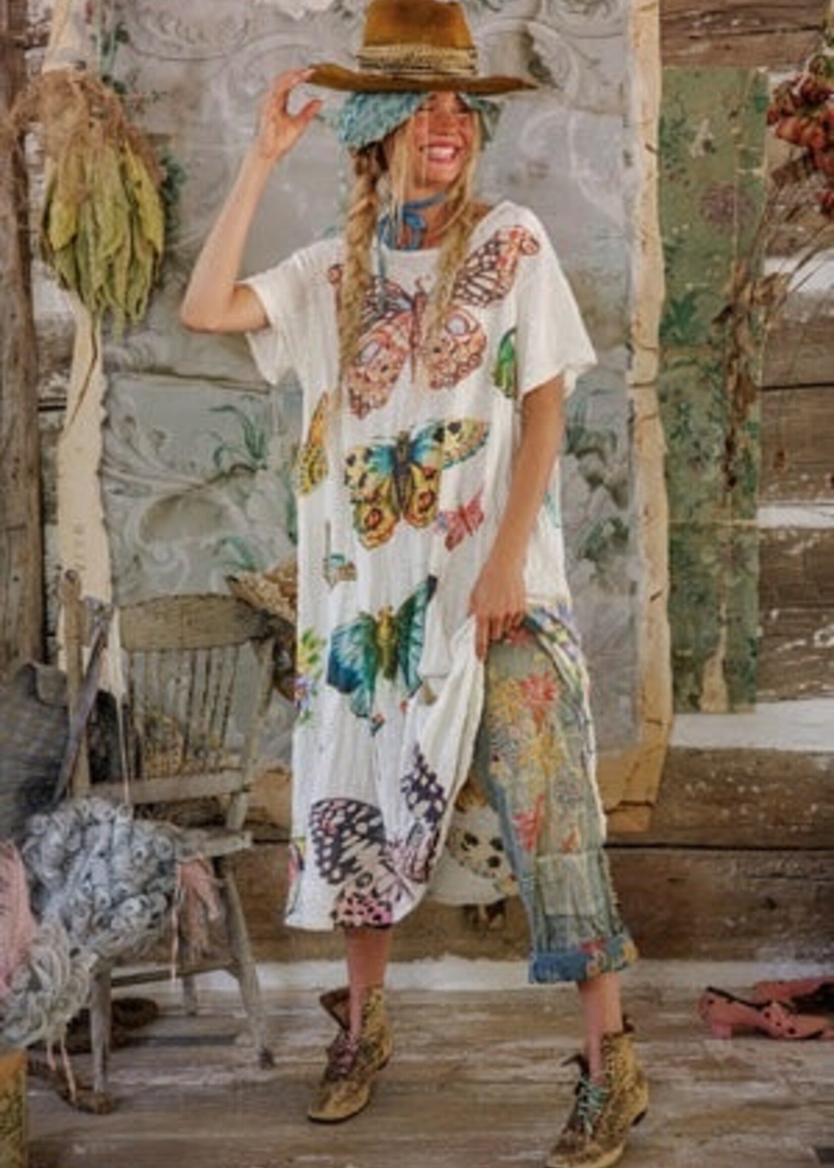 Magnolia Pearl Passion Du Papillon Tee Dress 1350 One Size True