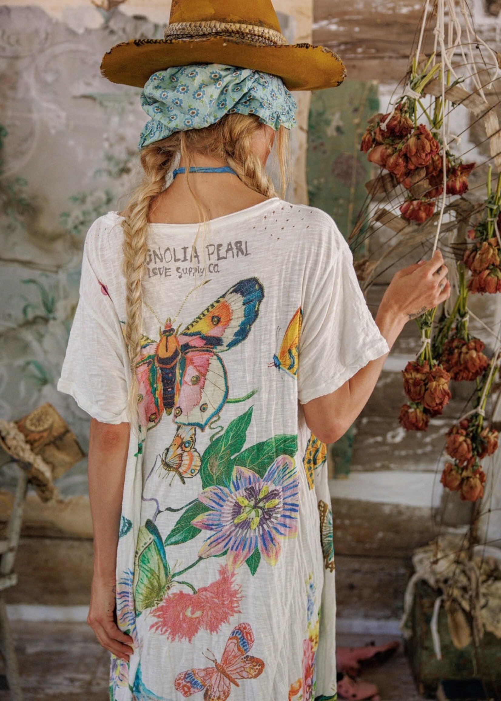 Magnolia Pearl Passion Du Papillon Tee Dress 1350 One Size True