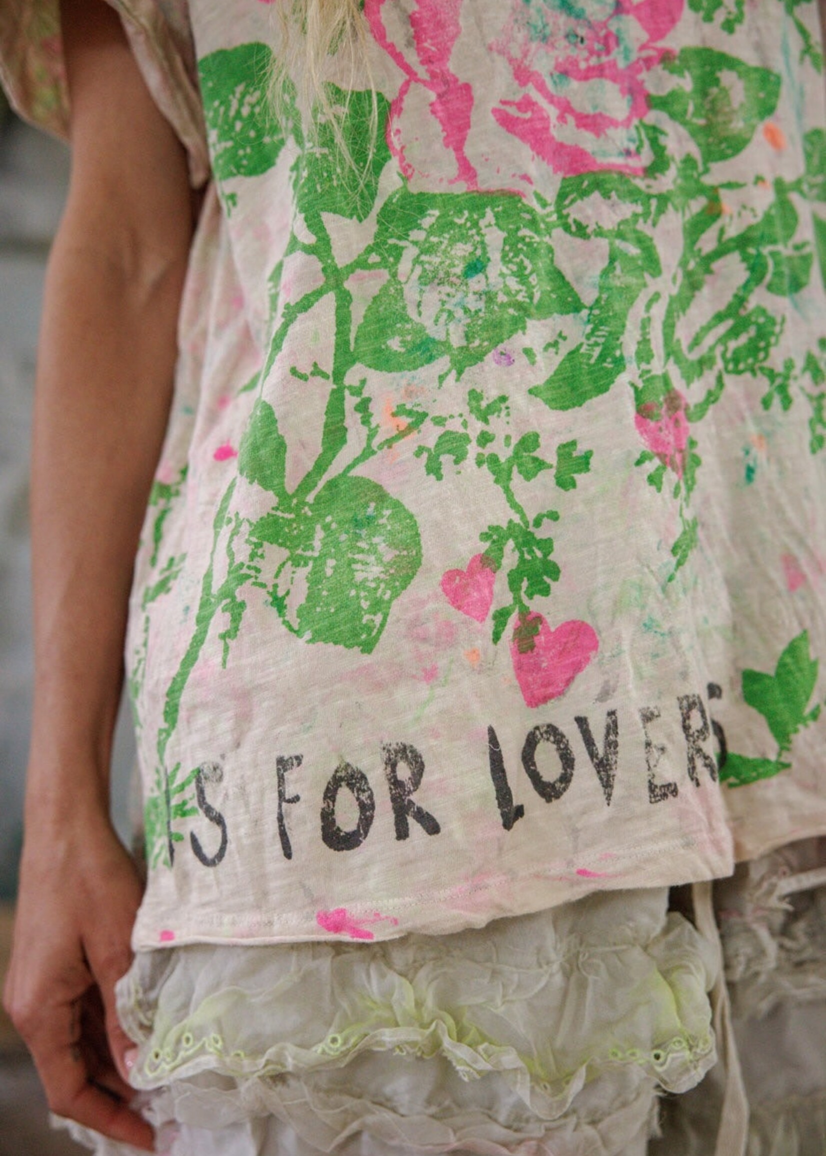 Magnolia Pearl Is For Lovers Tee Top 2498 Splendid One Size