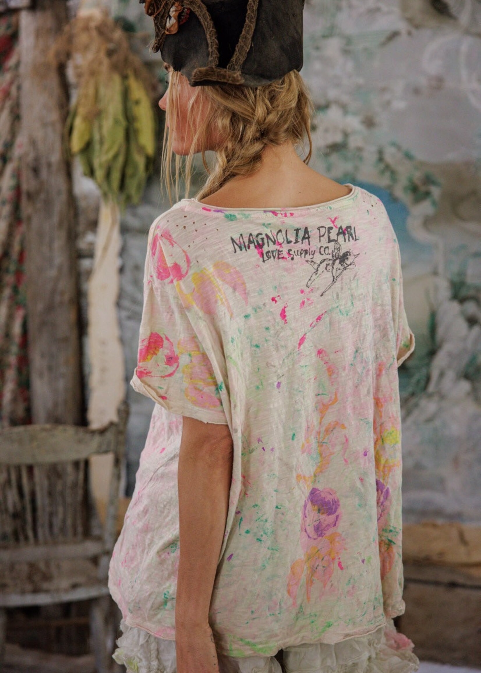 Magnolia Pearl Is For Lovers Tee Top 2498 Splendid One Size