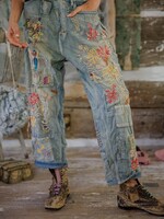 Magnolia Pearl Hummingbird Miner Denims Pants 907 Faded Indigo One Size