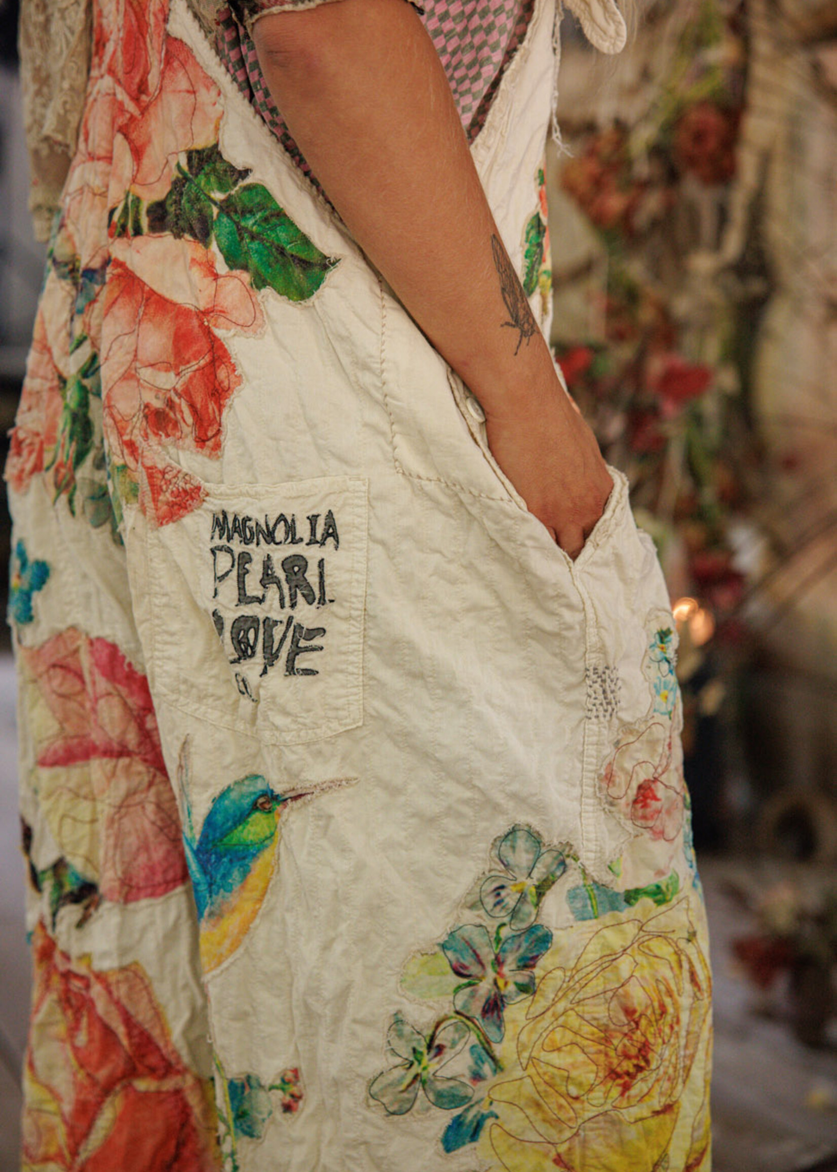 Magnolia Pearl **NEW RELEASE** Birdie Bouquet Benjamin Overalls 171 Moonlight One Size