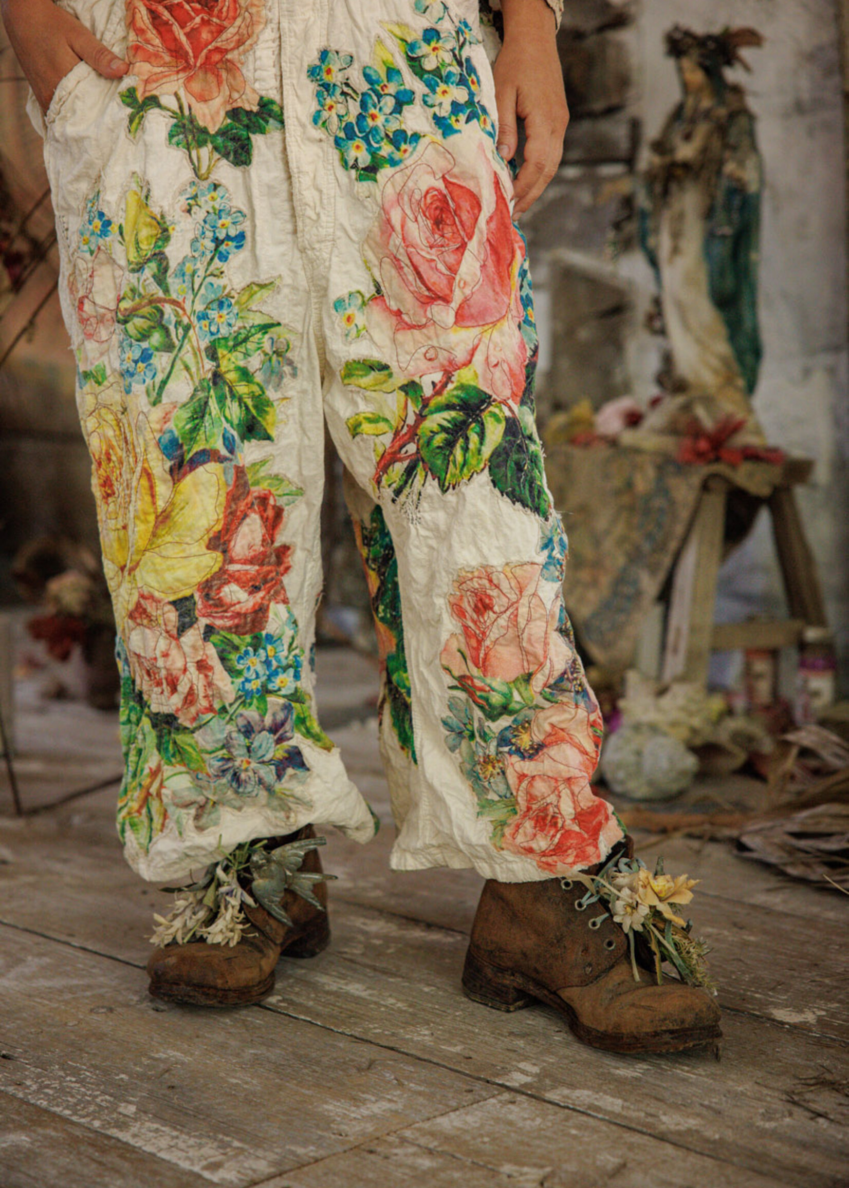 Magnolia Pearl **NEW RELEASE** Birdie Bouquet Benjamin Overalls 171 Moonlight One Size