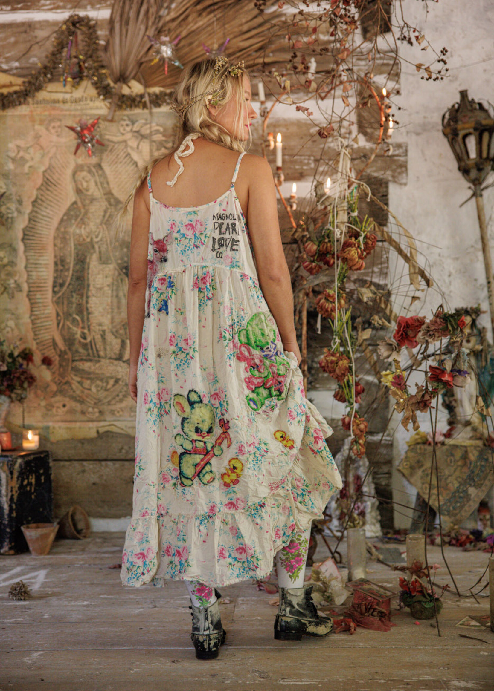 Magnolia Pearl **NEW RELEASE** Applique Vianney Slip Dress 1434 One Size