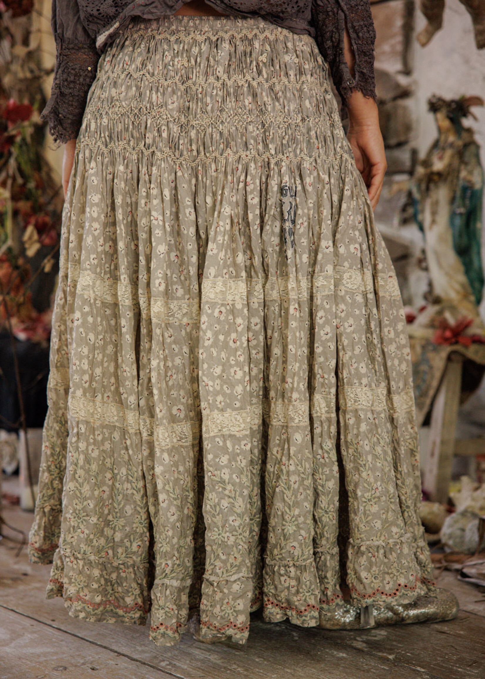 Magnolia Pearl PREORDER**NEW RELEASE** Floral Chrystal Skirt 242 Gypsy Soul One Size