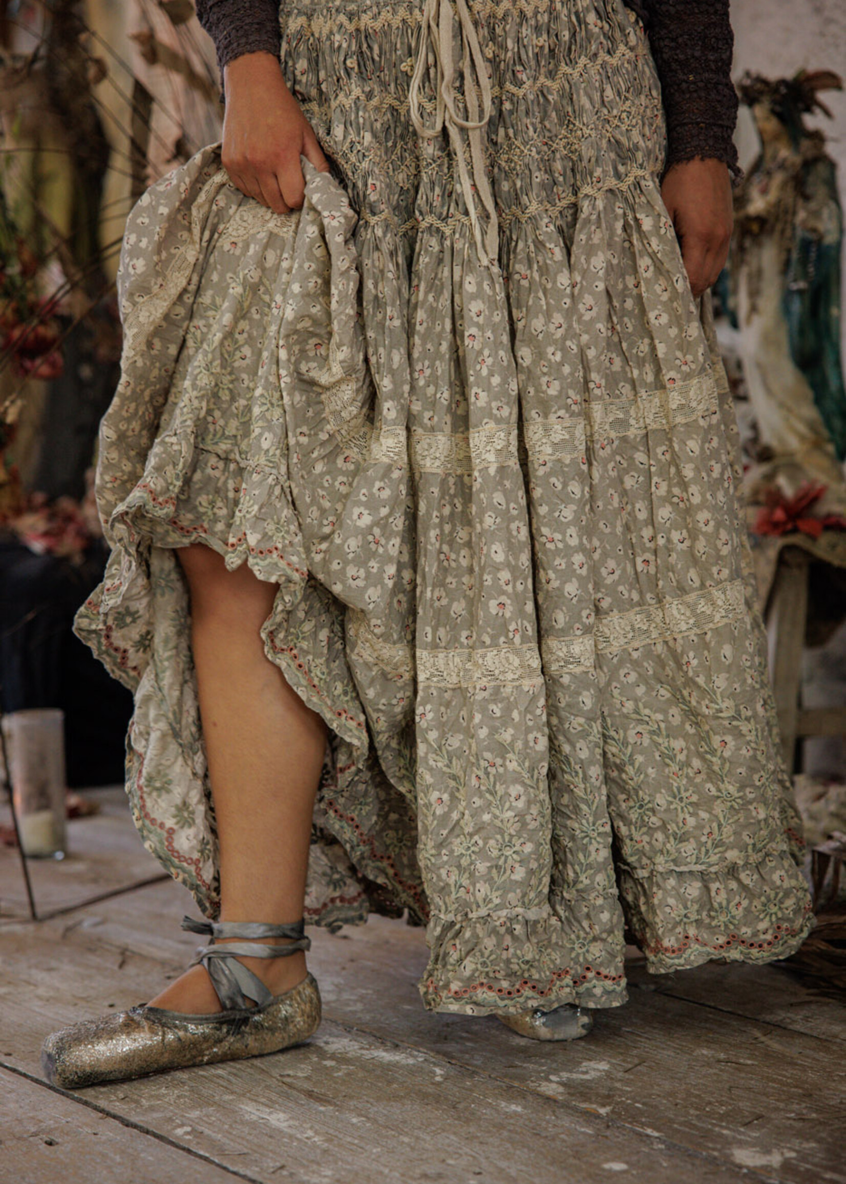 Magnolia Pearl PREORDER**NEW RELEASE** Floral Chrystal Skirt 242 Gypsy Soul One Size