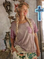 Magnolia Pearl Piecewise Pocket Tee Top 2405 Hatter One Size