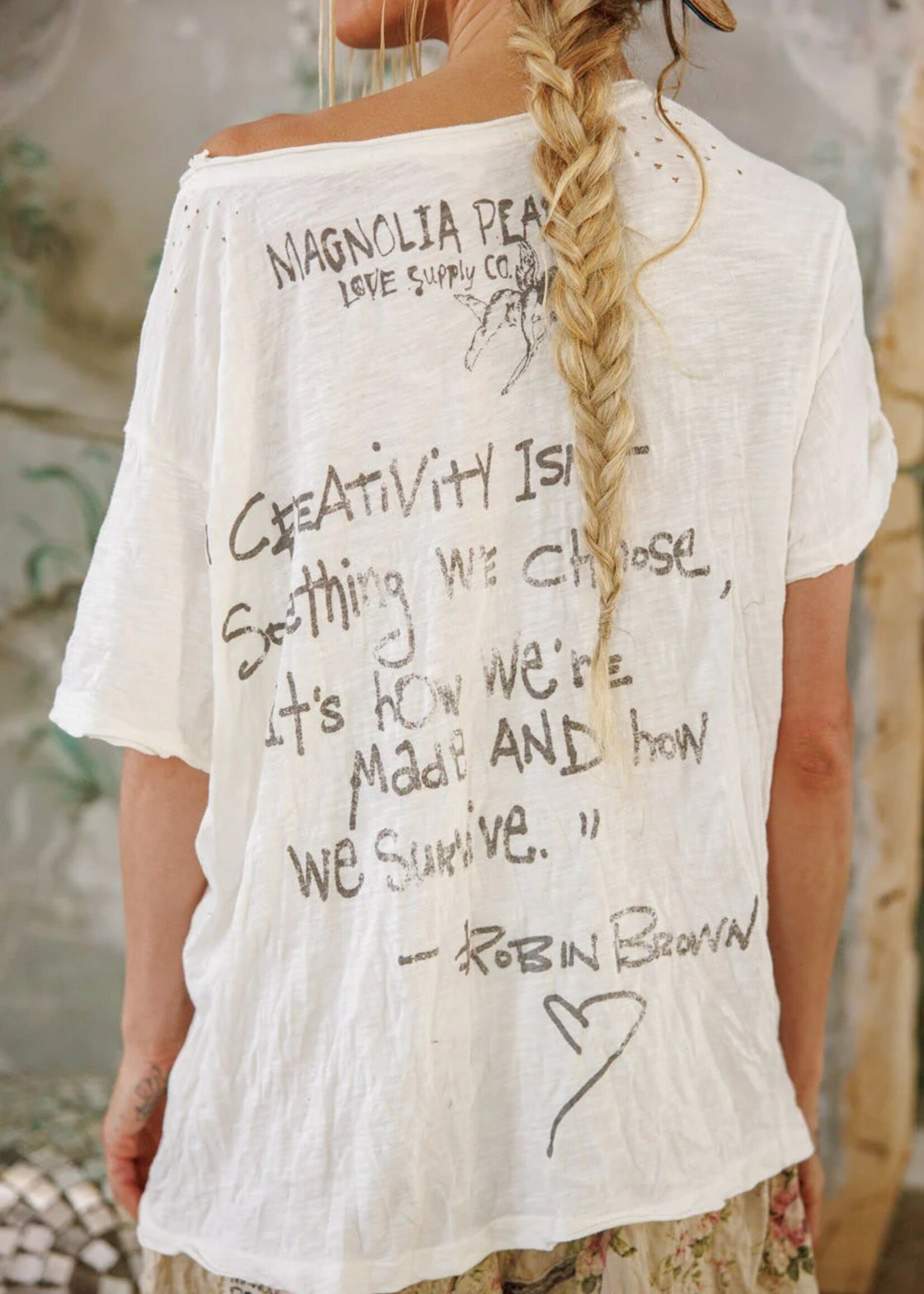 Magnolia Pearl Love Creativity Tee Top 2538 One Size