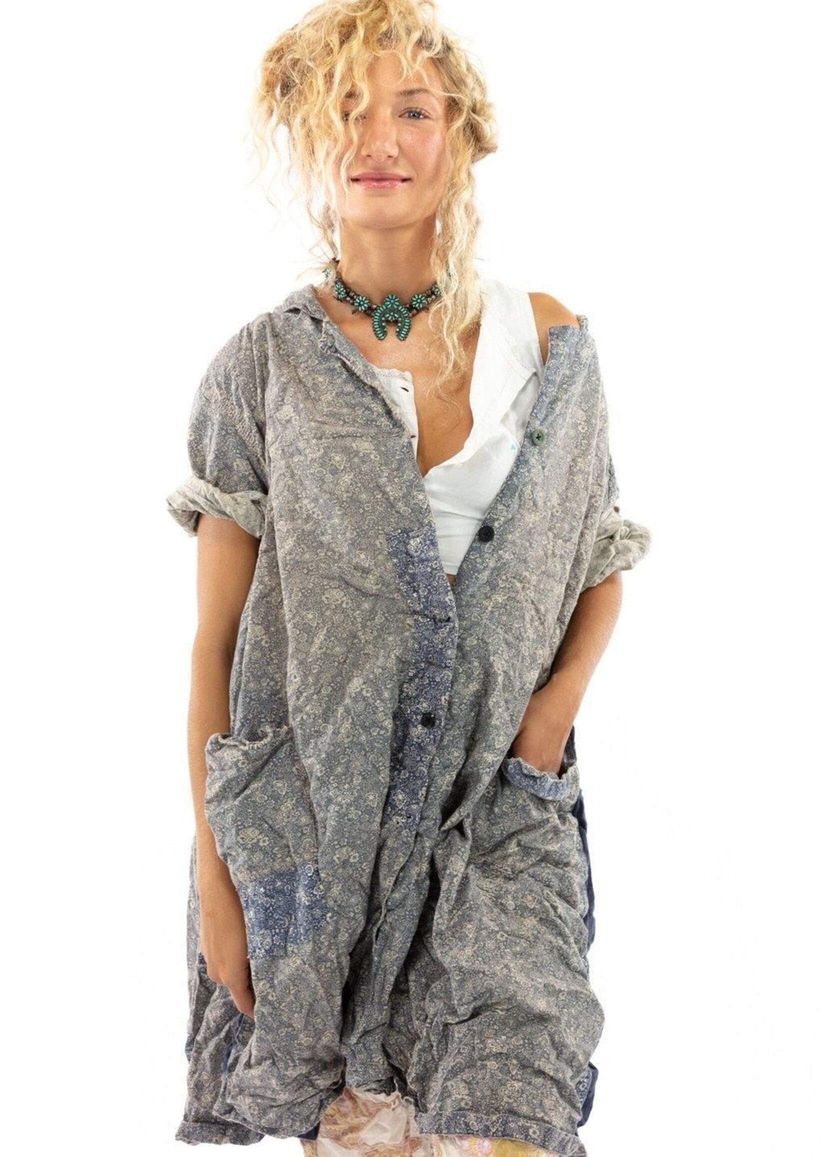 Magnolia Pearl Johanna Smock Dress 772 Foothill One Size