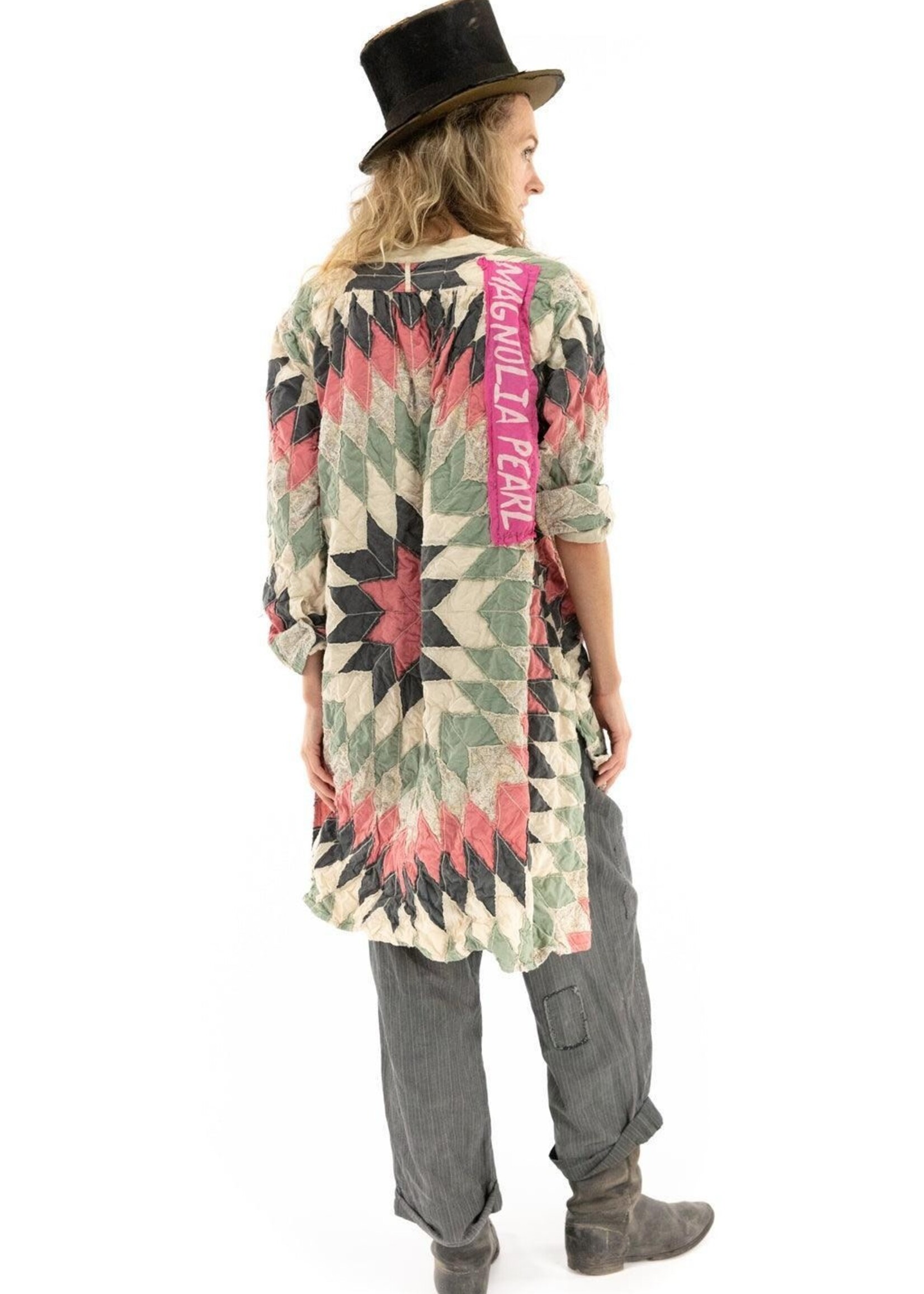 Magnolia Pearl Quiltwork Ines Shirt Top 1094 Pinon One Size