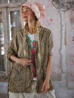 Magnolia Pearl Patchwork Polka Smock Top 2529 One Size Ember Glow