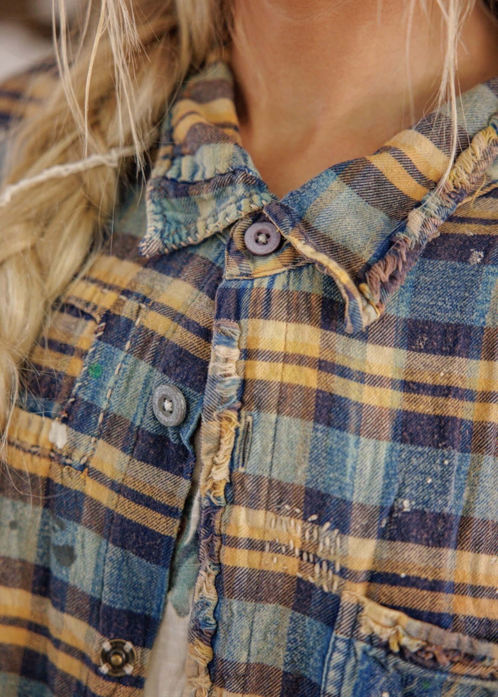 Magnolia Pearl Adison Workshirt Top 1391 One Size Tucker
