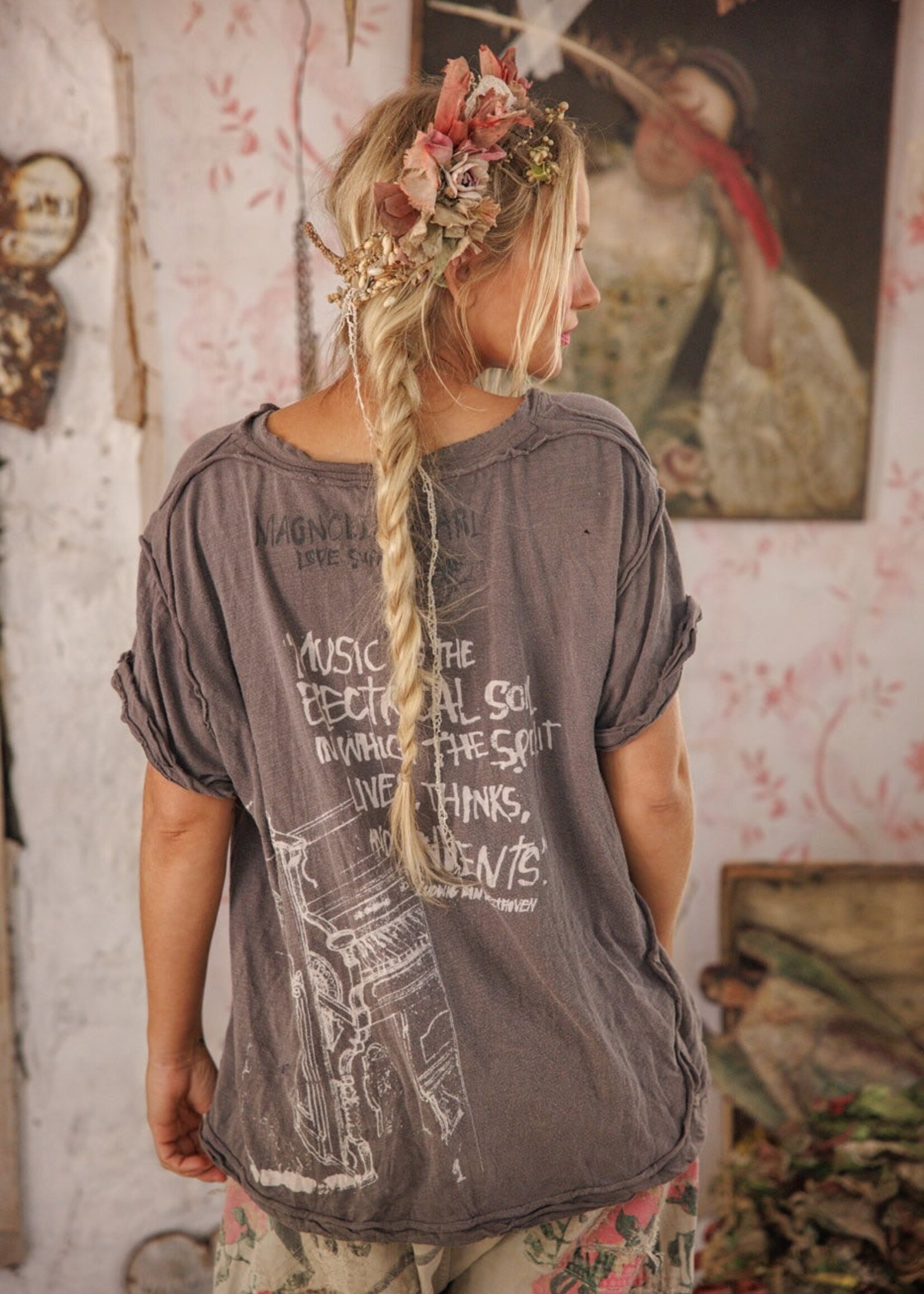 Magnolia Pearl Beethoven Portrait Julien Henley Tee Top 2539 One Size Ozzy
