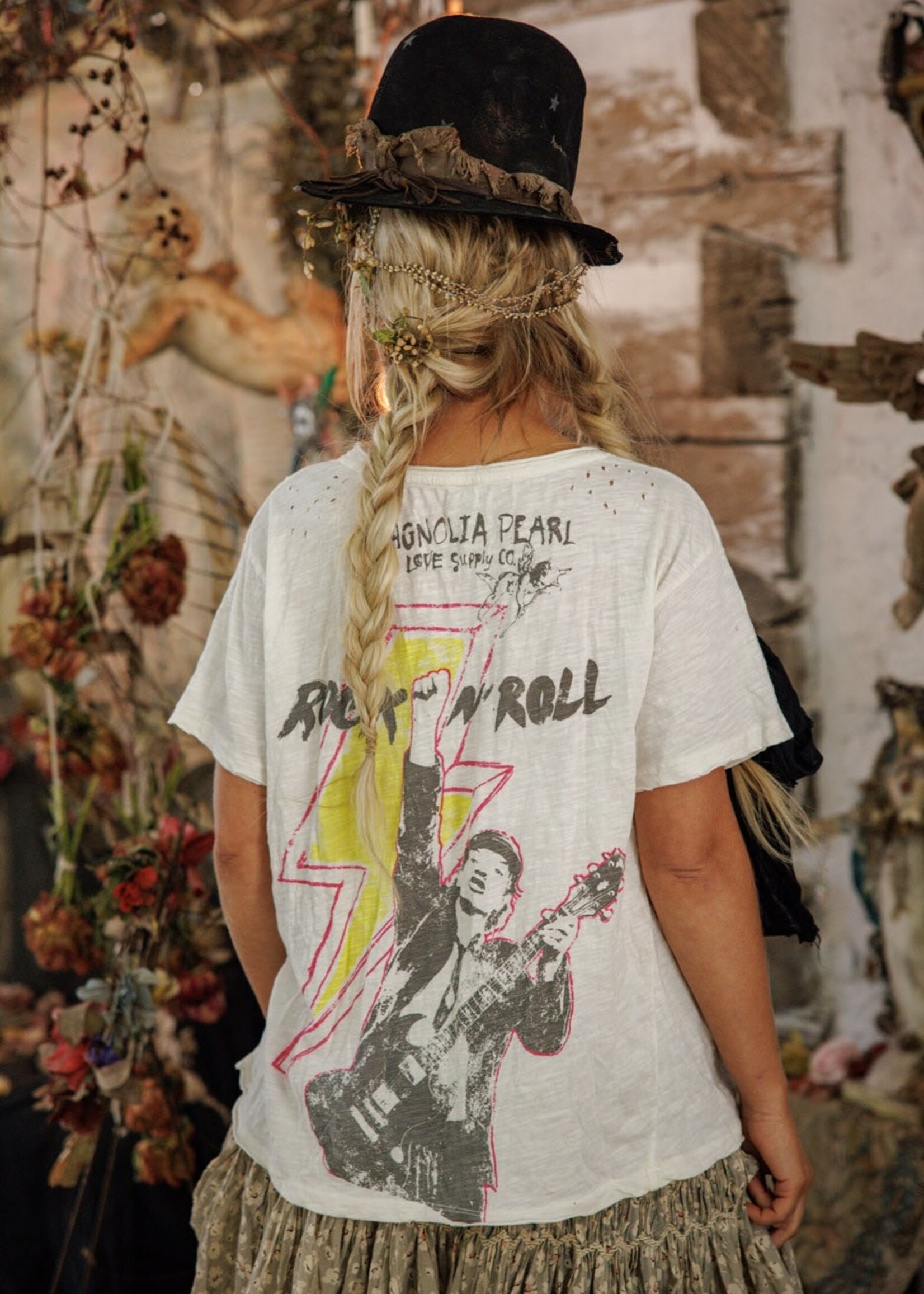Magnolia Pearl ACDC Rock n Roll Tee Top 2570 One Size True