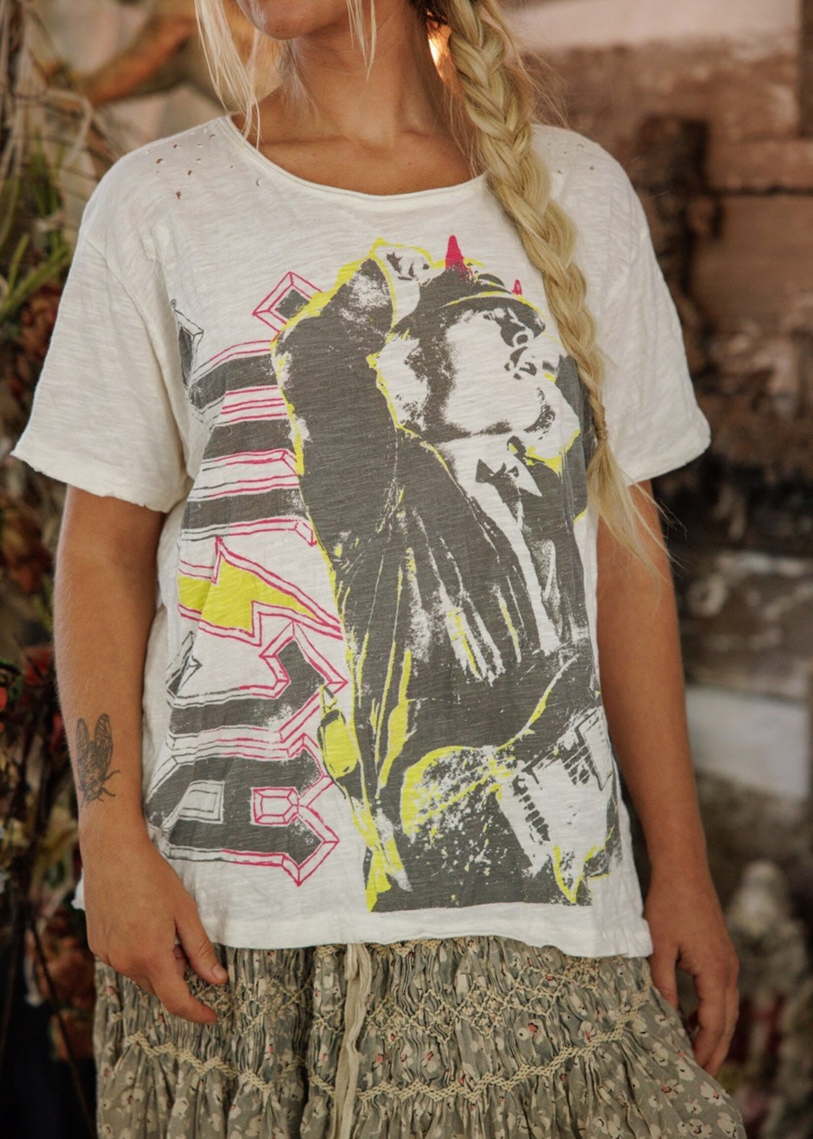 Magnolia Pearl ACDC Rock n Roll Tee Top 2570 One Size True