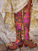 Magnolia Pearl Neon Leopard OTK Socks 183 Hairband One Size
