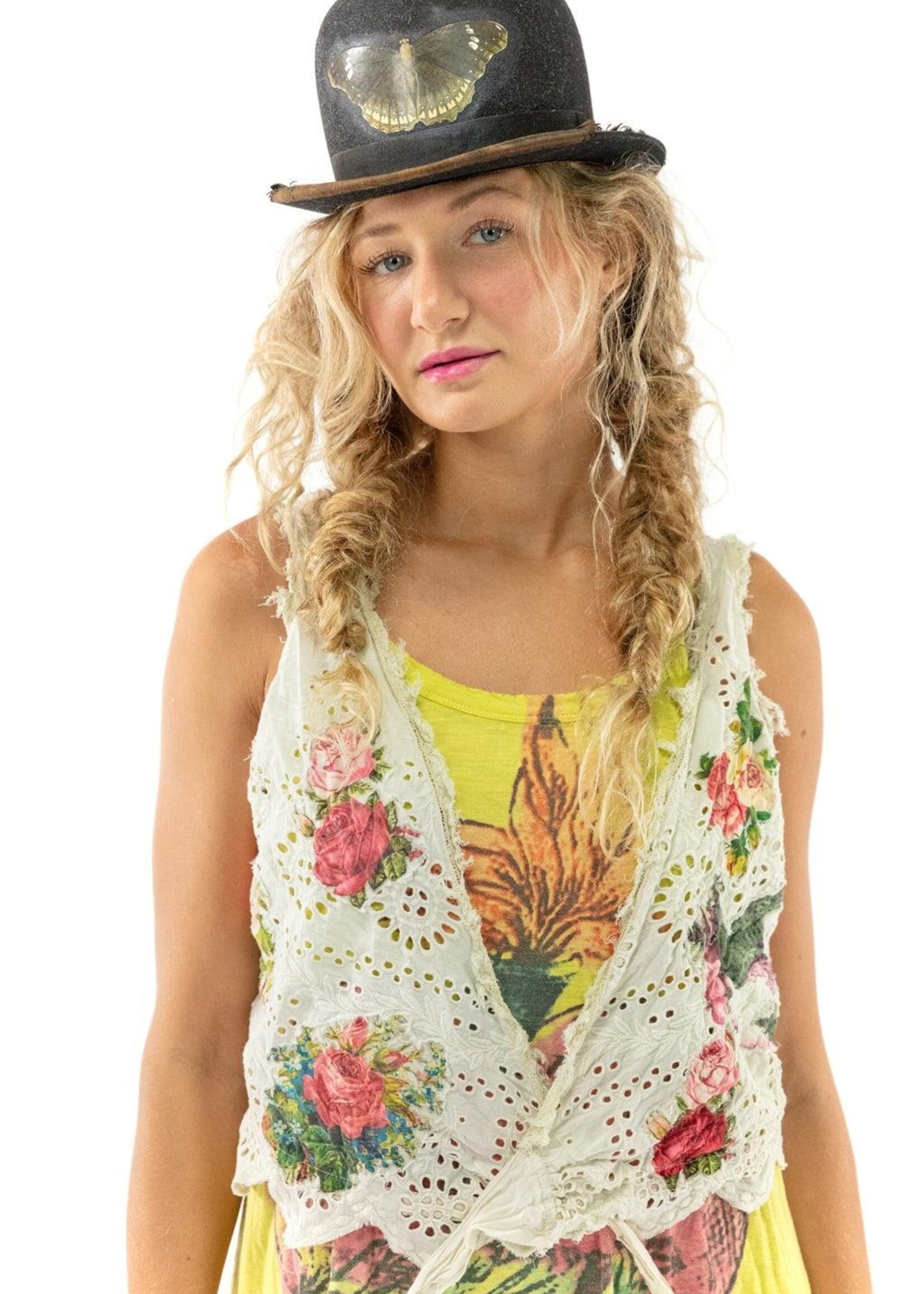 Magnolia Pearl Eyelet Applique Faustine Tank 284 Fondness One Size