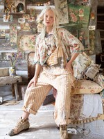 Magnolia Pearl Printed Millie Jo Blouse Top 1237 Sweetums One Size