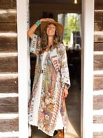 Market of Stars Love Language Opera Duster Kimono Full Length