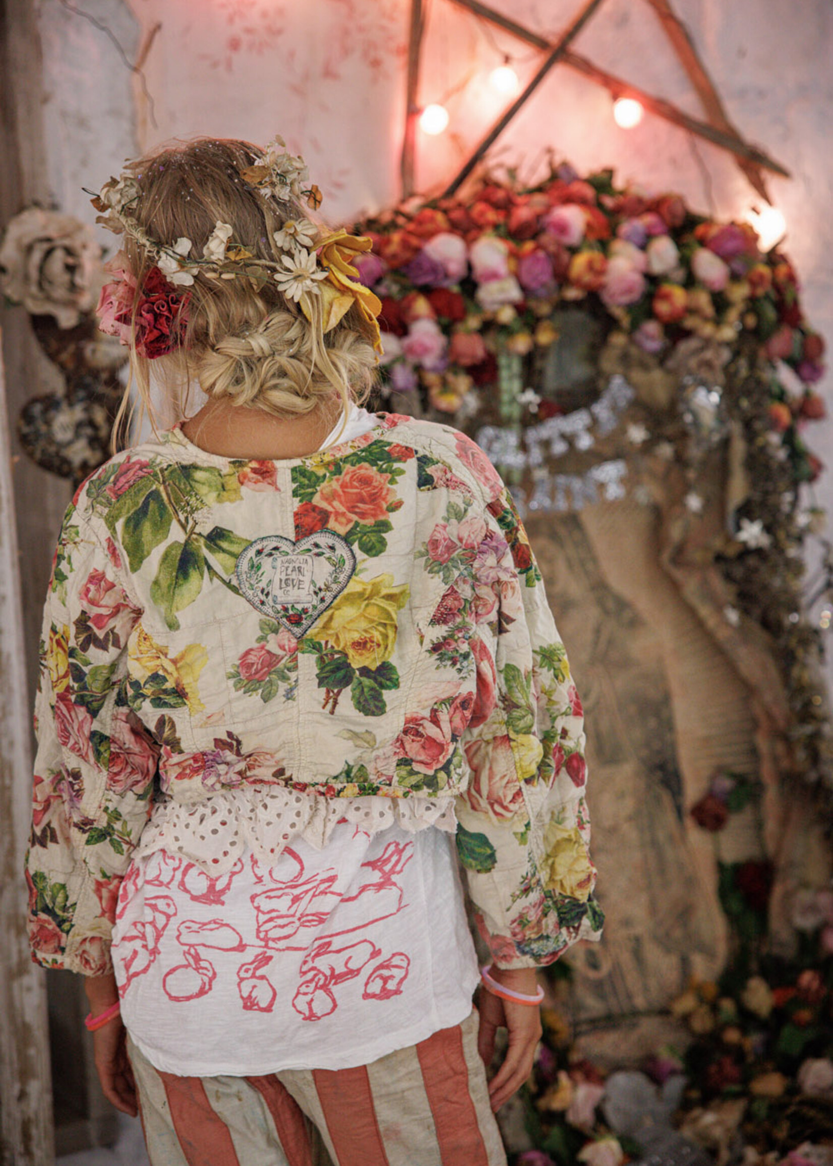 Magnolia Pearl Cropped Floral Leni Jacket 697 Postcards