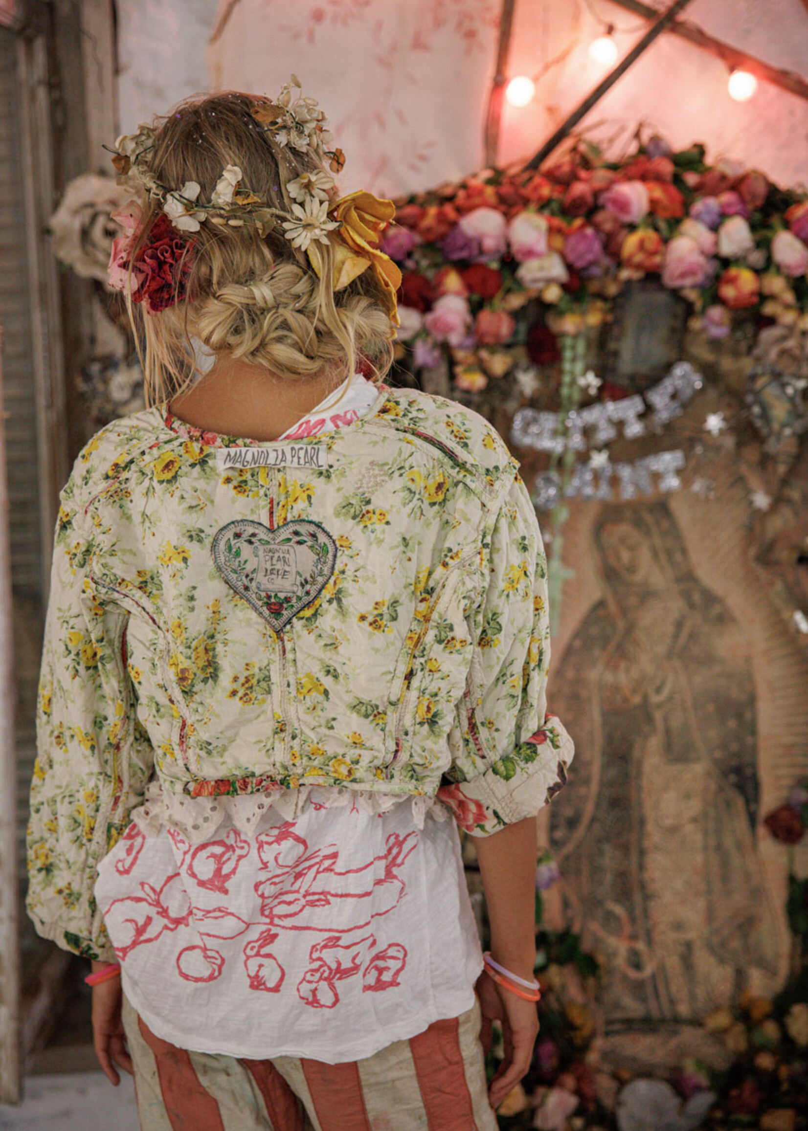 Magnolia Pearl Cropped Floral Leni Jacket 697 Postcards