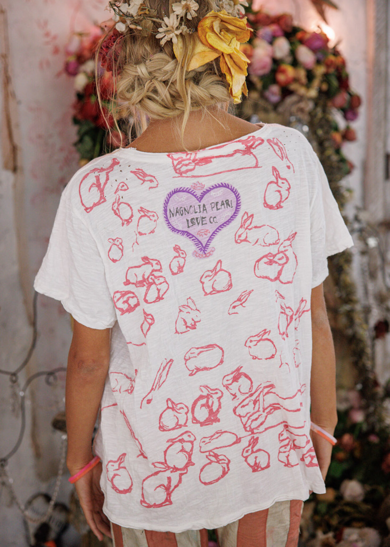 Magnolia Pearl Ducks Love Strawberries Tee Top 2756 True One Size