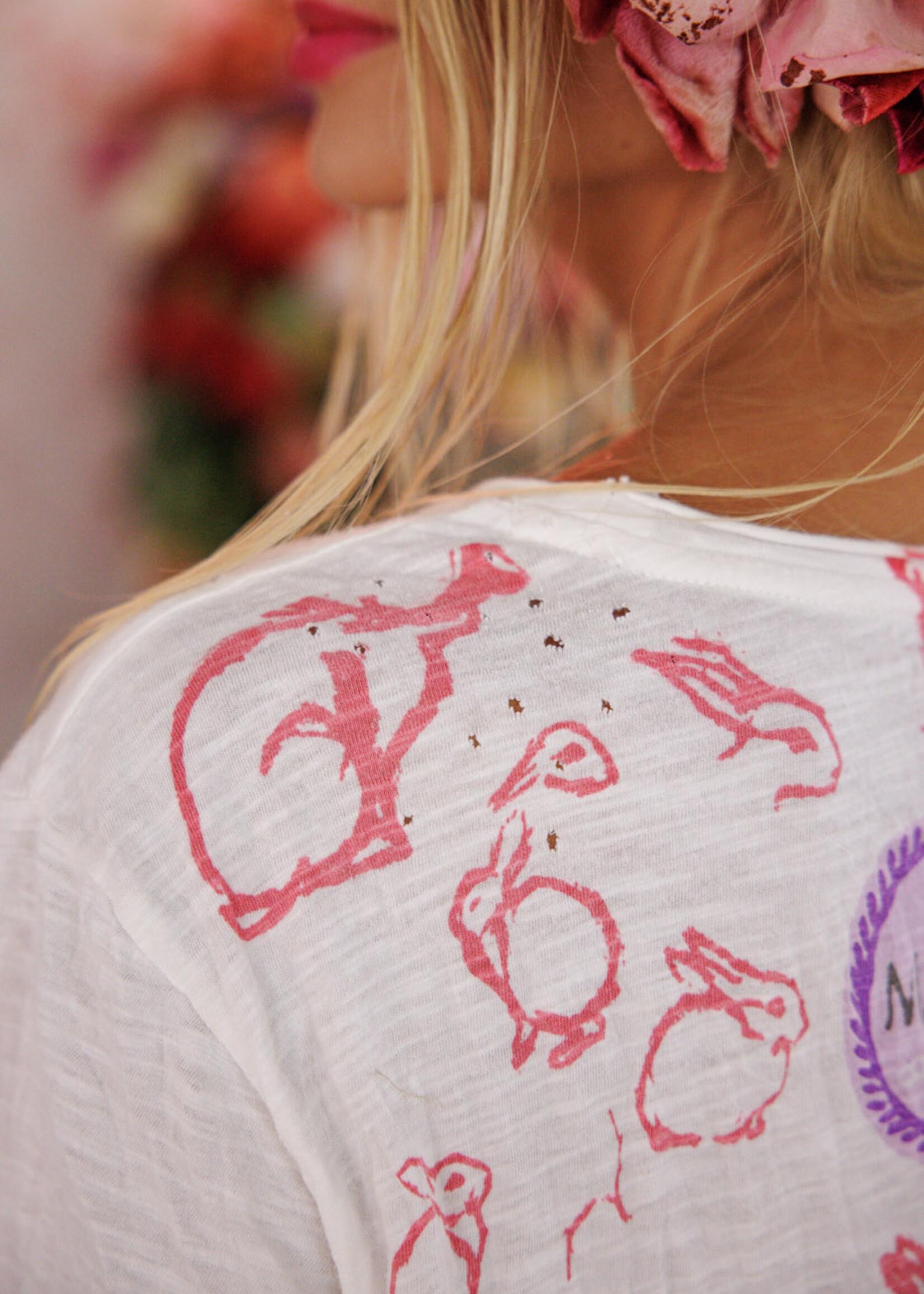 Magnolia Pearl Ducks Love Strawberries Tee Top 2756 True One Size
