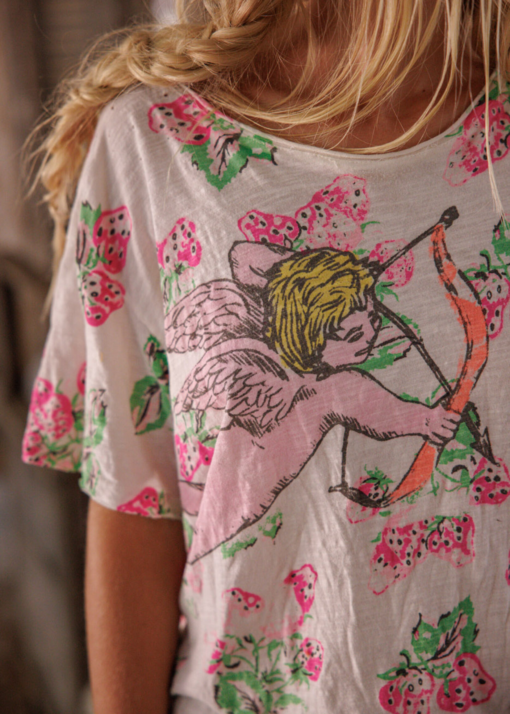 Magnolia Pearl Berry Little Archer Tee Top 2552 Wild Strawberries One Size
