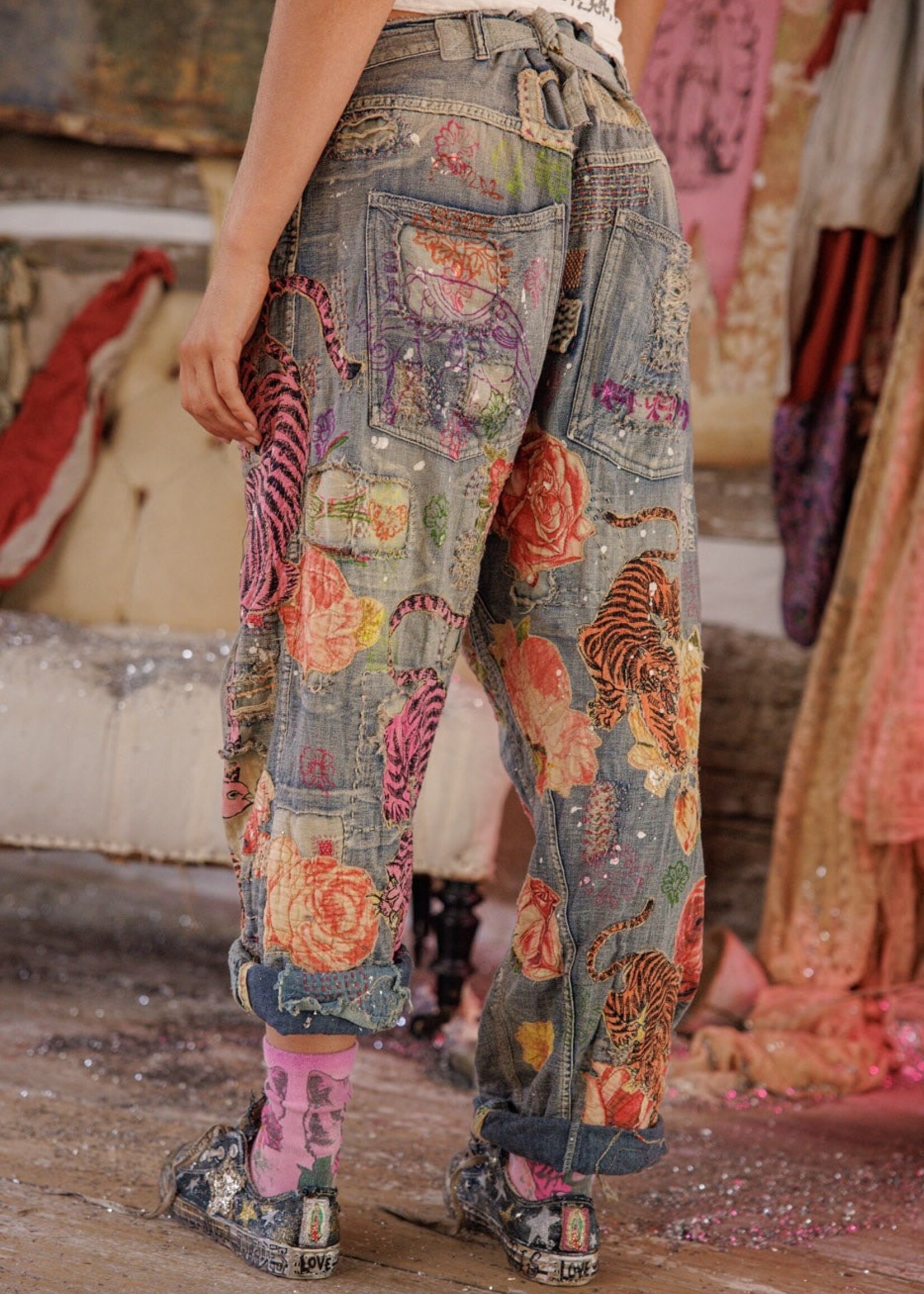 Magnolia Pearl Reverie Denims Pants 893 Indigo Tiger One Size