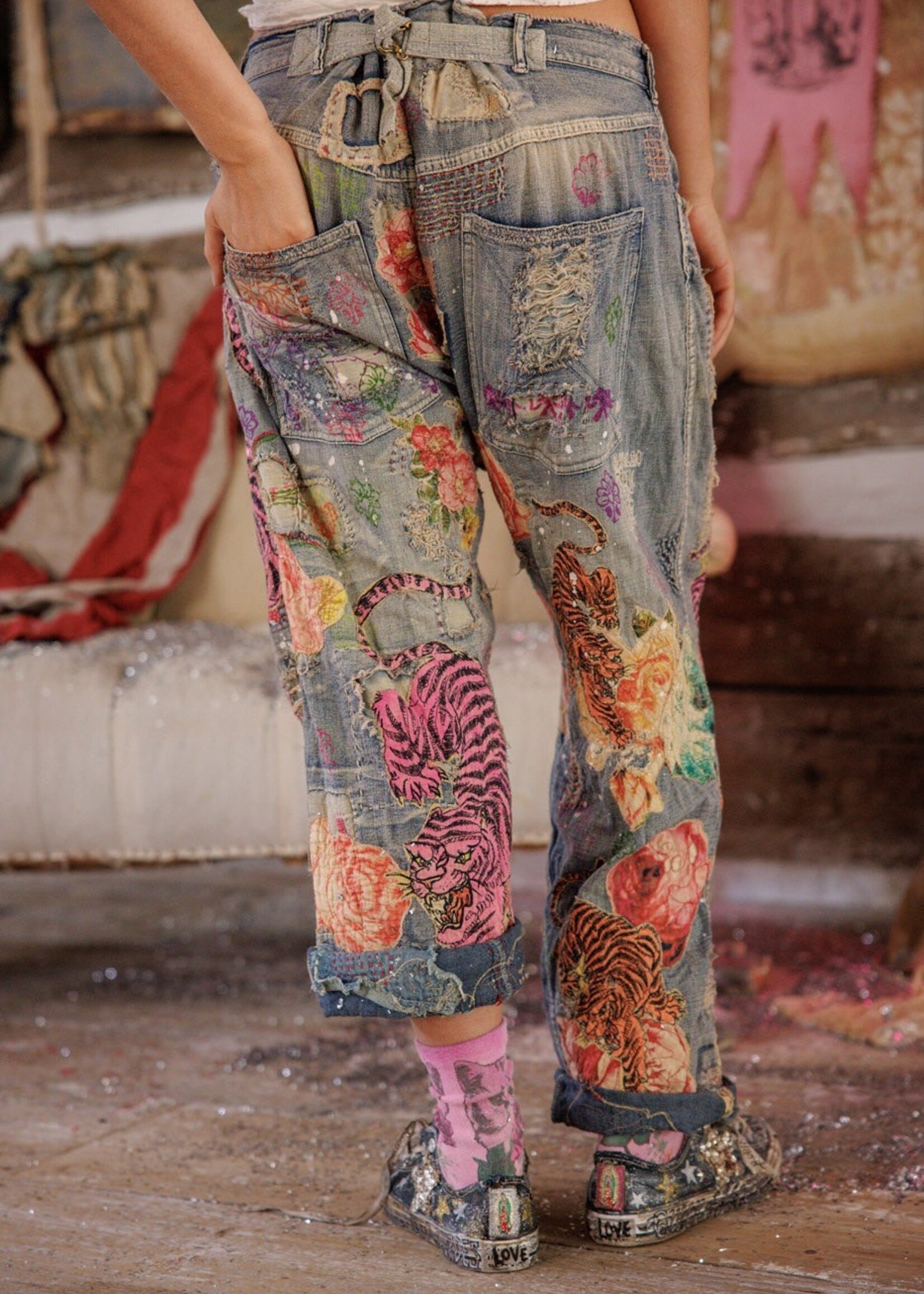 Magnolia Pearl Reverie Denims Pants 893 Indigo Tiger One Size