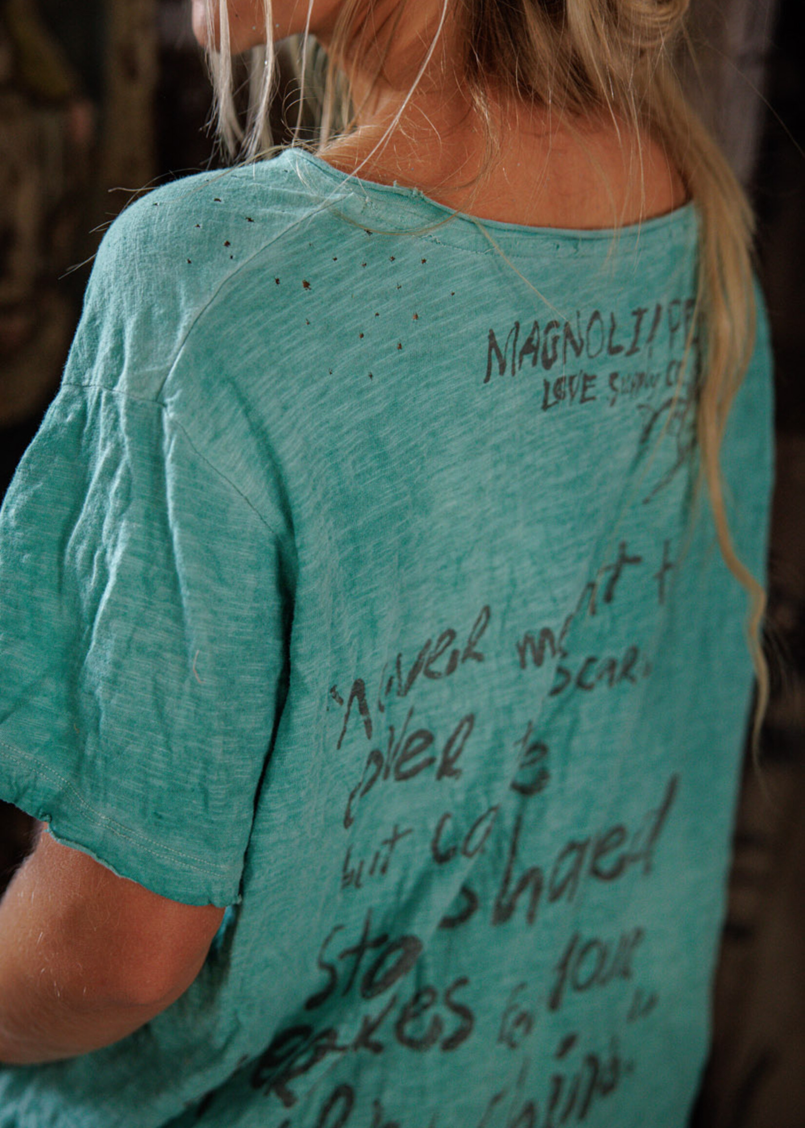 Magnolia Pearl Star Star Star Tee TOP 2362 VERNA One Size