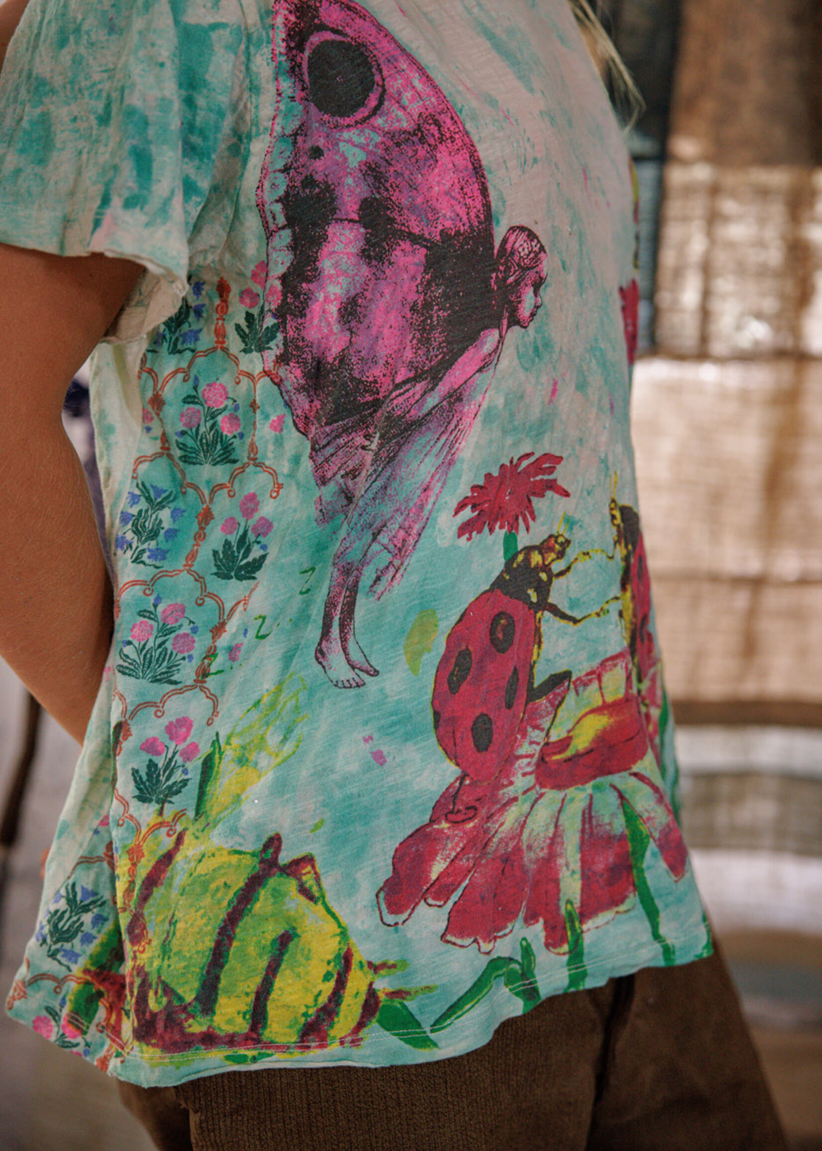 Magnolia Pearl Be My Ladybug Tee Top 2469 Splendid One Size