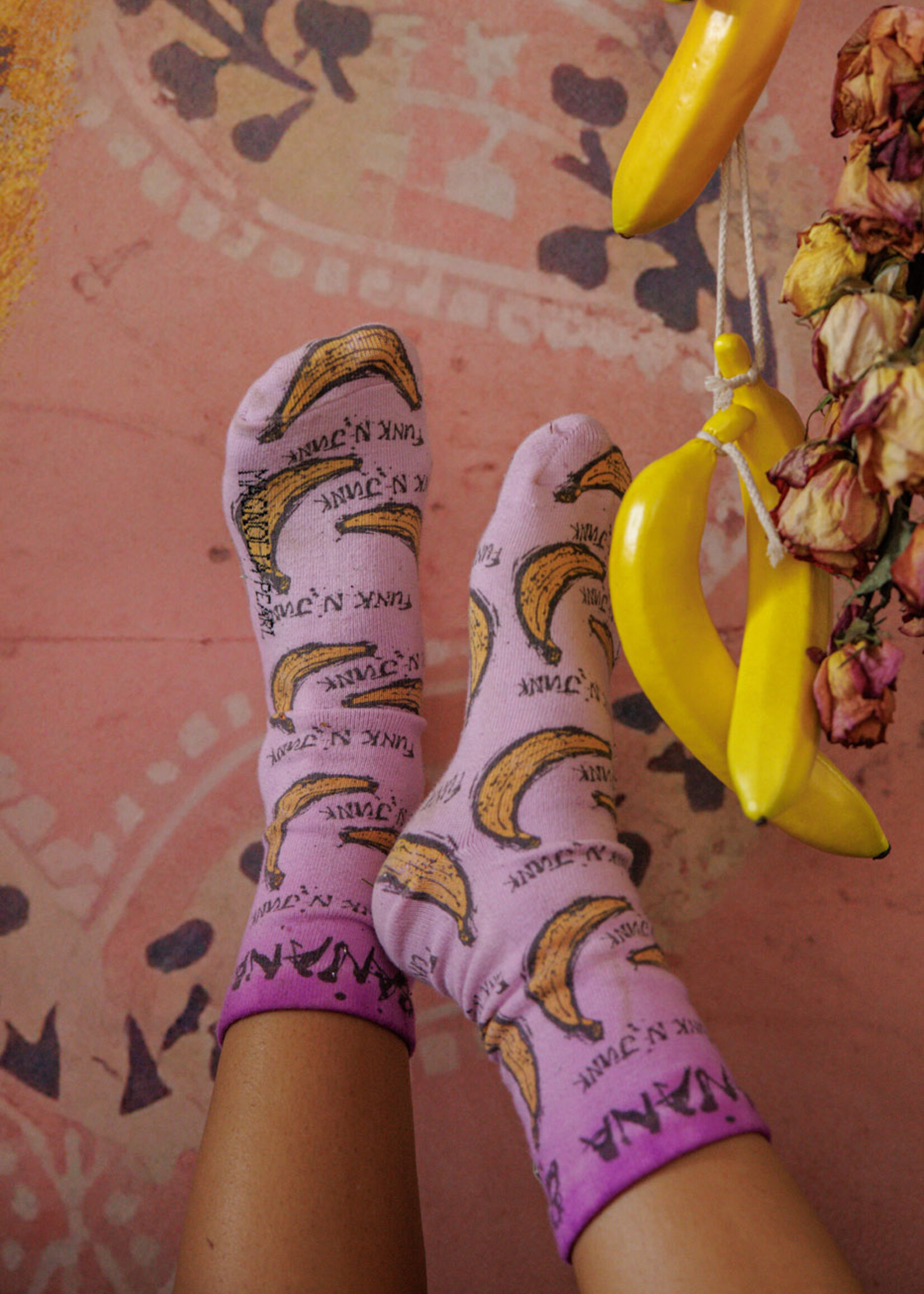 Magnolia Pearl Banana Funk N'Junk Socks 187 One Size