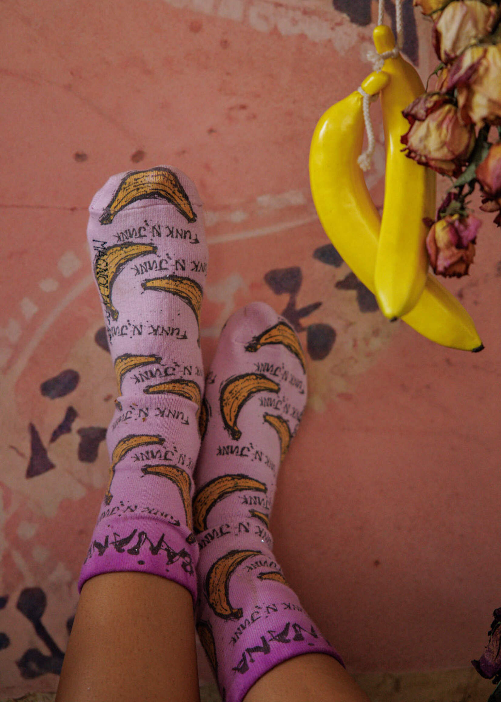 Magnolia Pearl Banana Funk N'Junk Socks 187 One Size