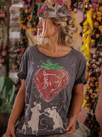 Magnolia Pearl Discotheque Fraises Tee Top 2663 Ozzy One Size