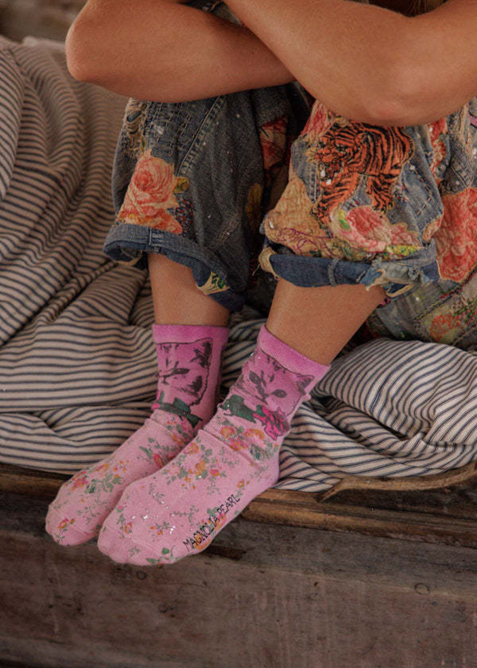 Magnolia Pearl Rosie MP Socks 118 Valentine Pink One Size