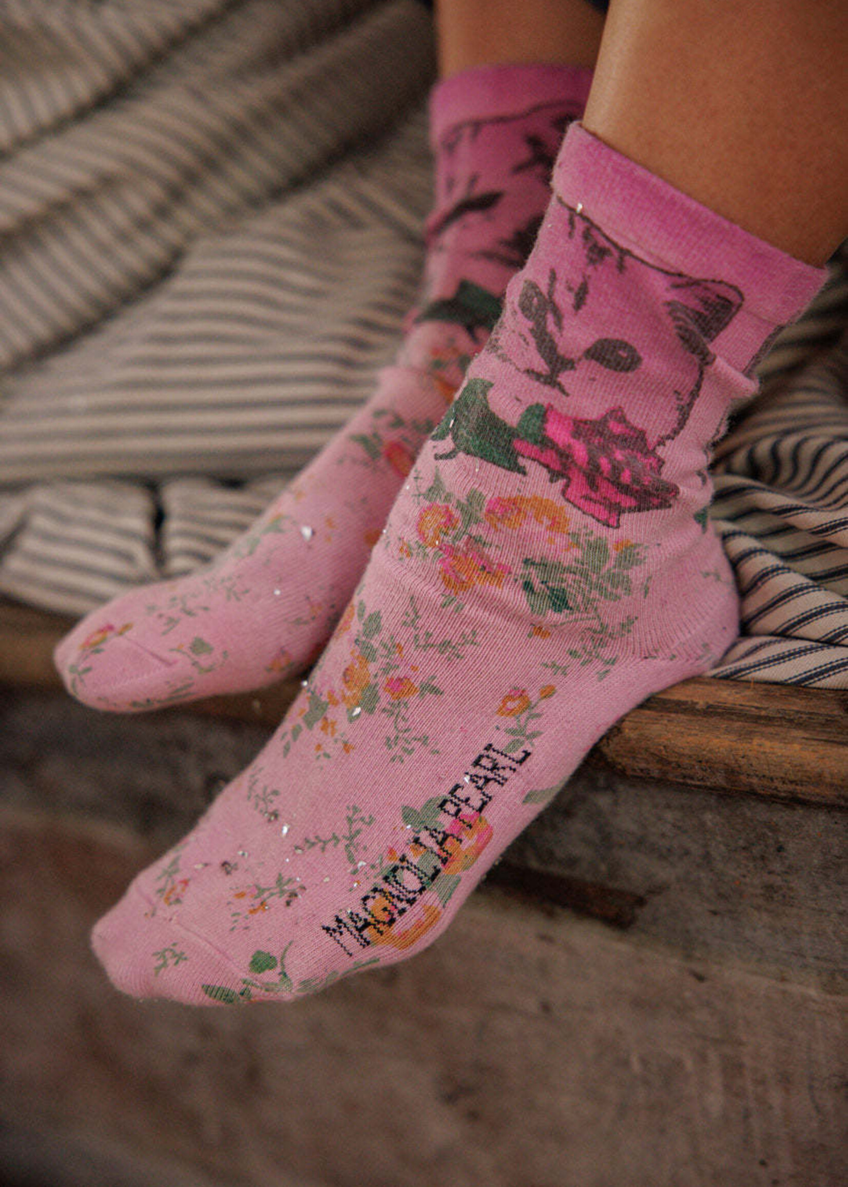 Magnolia Pearl Rosie MP Socks 118 Valentine Pink One Size
