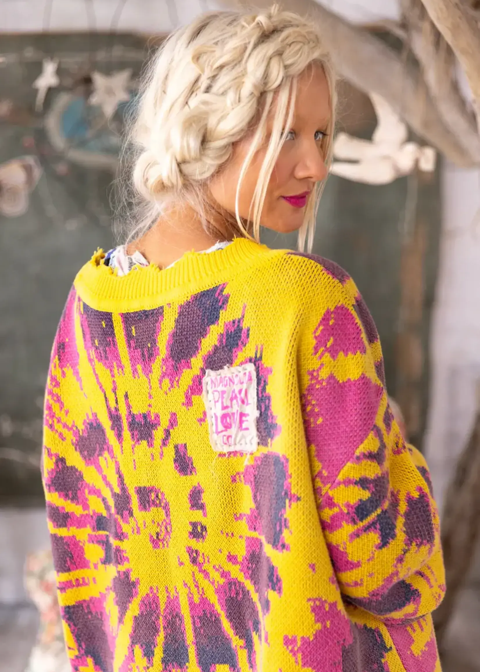 Magnolia Pearl Kaleidoscope Sweater Top 2154 Sunburst One Size
