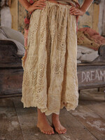 Magnolia Pearl Eyelet Patchwork Pissarro Skirt 237 Swan One Size