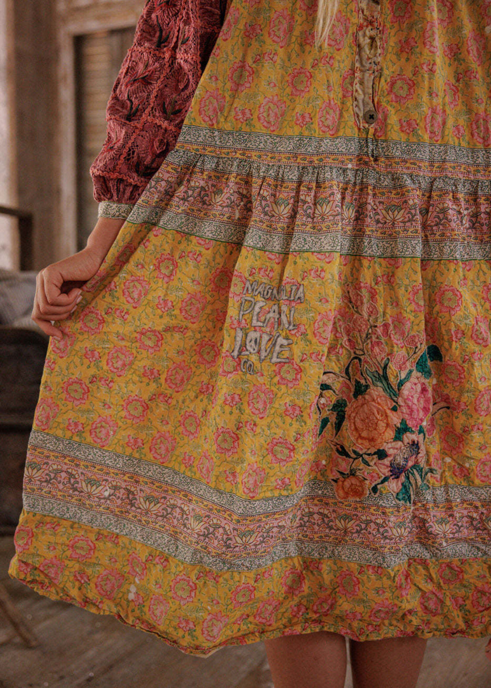 Magnolia Pearl Gutta Garden Dress 1429 Raspberry Patch One Size