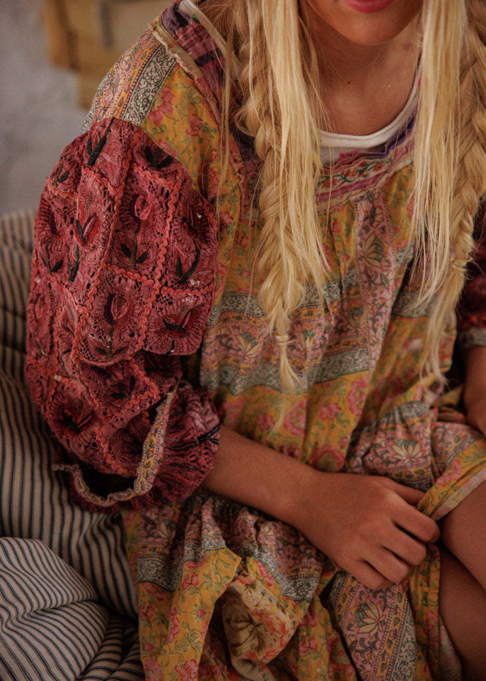 Magnolia Pearl Gutta Garden Dress 1429 Raspberry Patch One Size