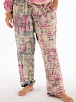 Magnolia Pearl Patchwork Charmie Trousers Pants 510 Madras Pink One Size