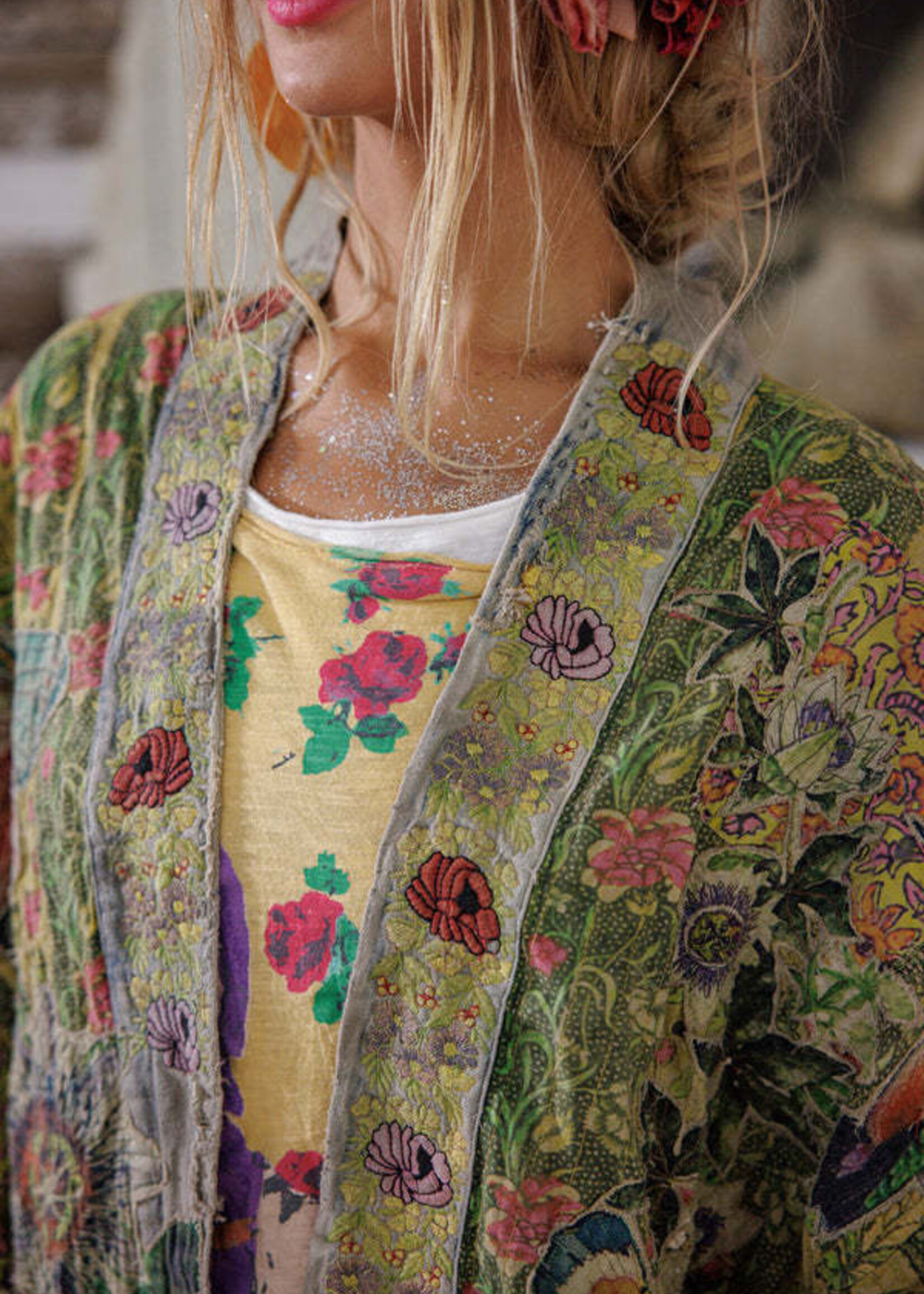 Magnolia Pearl Kontessa Kimono Passionate Jacket 1323 One Size