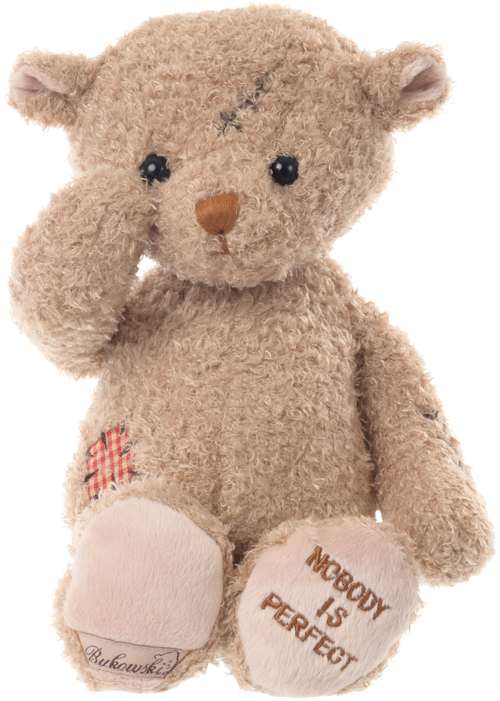 Bukowski Bears Nobody is Perfect Stuffed Bear
