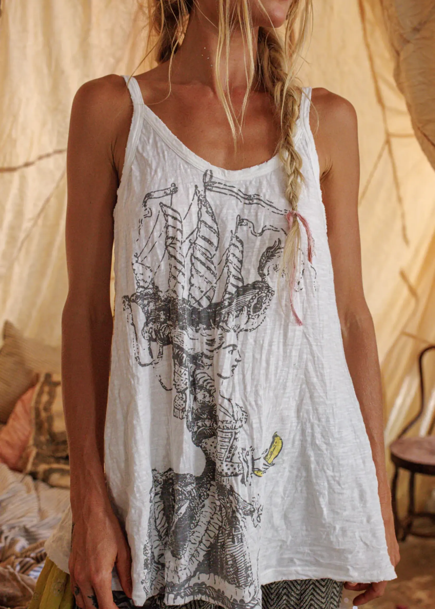 Magnolia Pearl Bananas Por Vida Lana Tank 423 True One Size