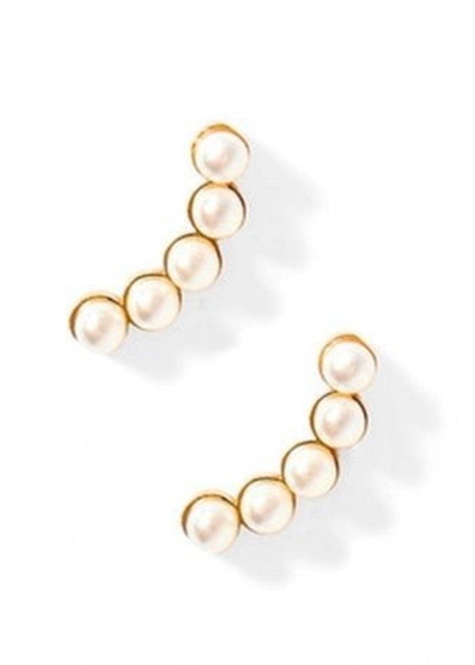 Linny Co Abigail Pearl Screwback Stud Earring