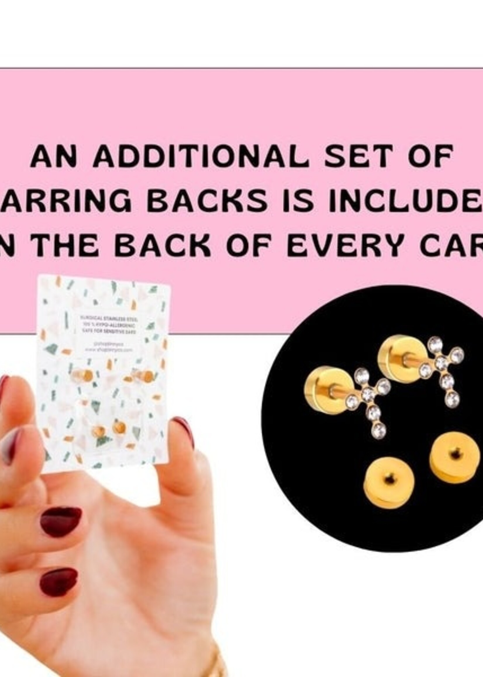 Linny Co Sienna Screwback Stud Earrings